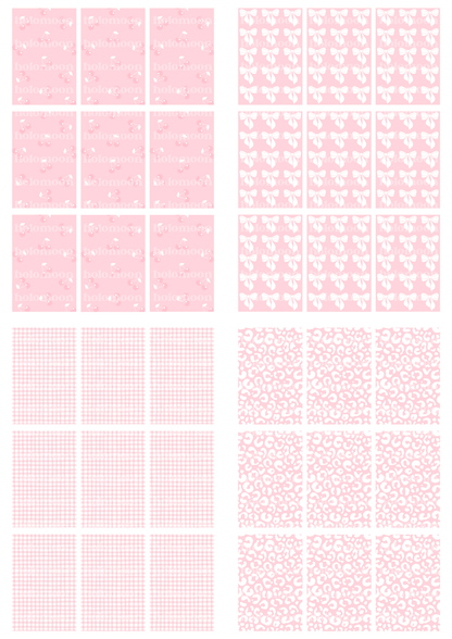 Pink Binder Fillers Digital Download