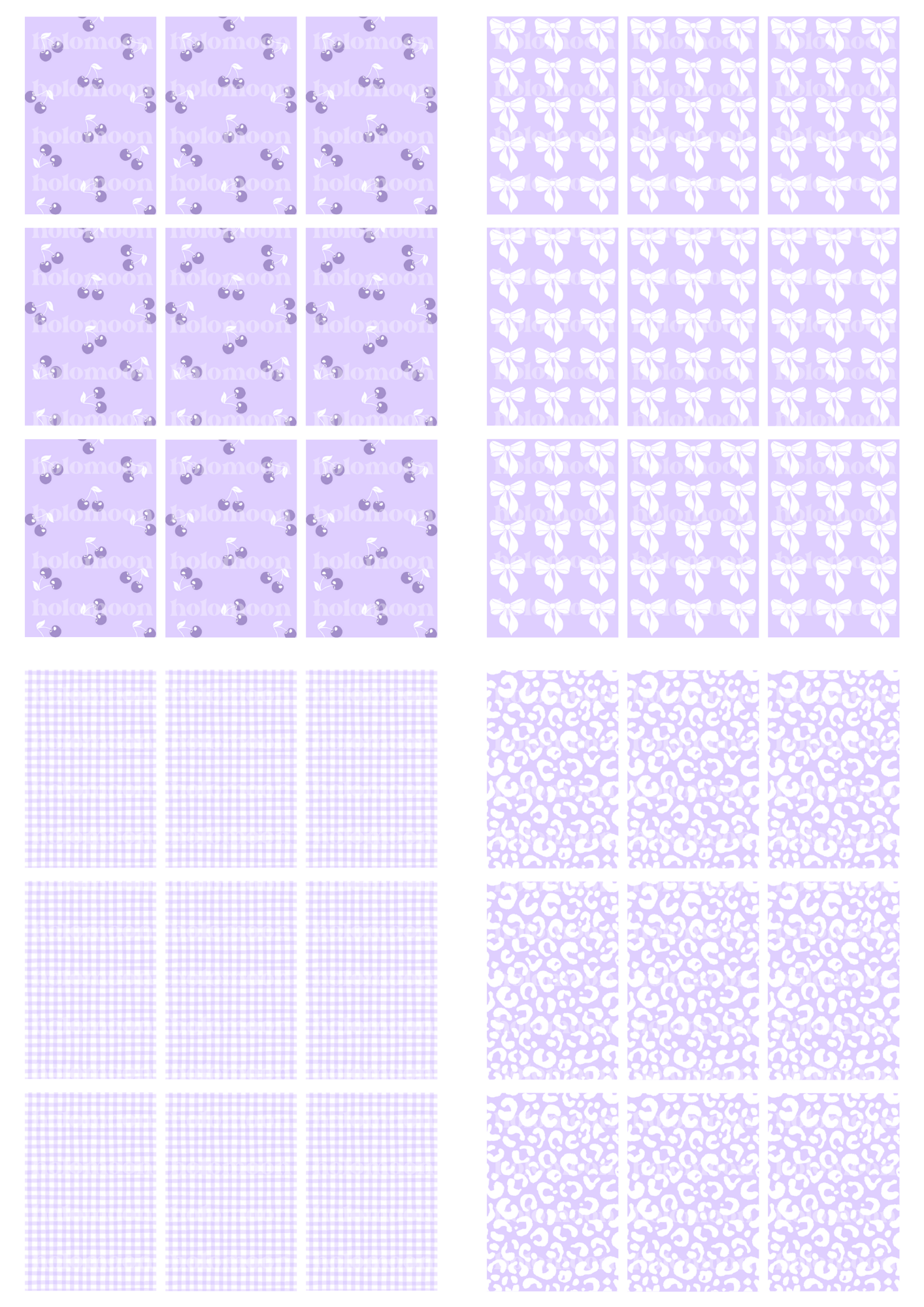 Purple Binder Fillers Digital Download