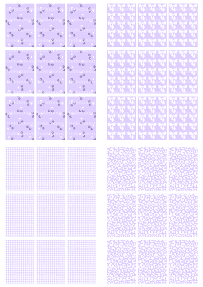 Purple Binder Fillers Digital Download