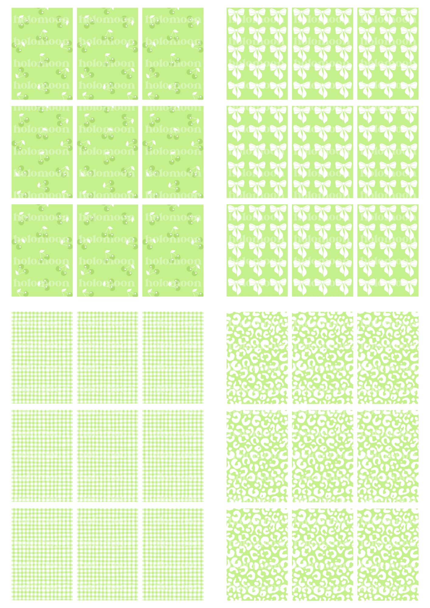 Green Binder Fillers Digital Download