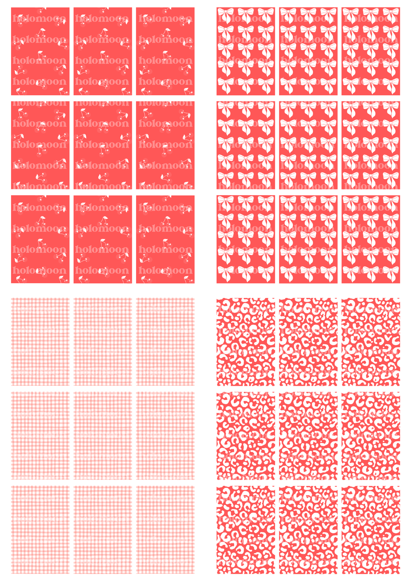 Red Binder Fillers Digital Download