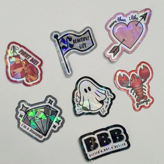 Xdinary Heroes Beautiful Mind Mini Sticker Set Holographic