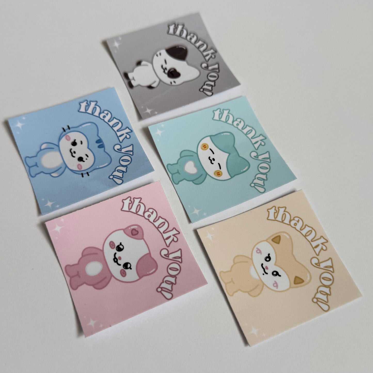 Twinzy Glossy Thank You Mailing Stickers (10 Pack)
