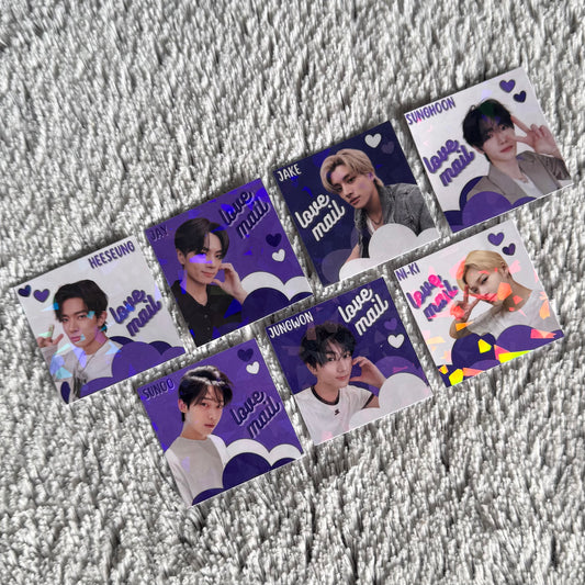 Enhypen Love Mail Stickers - Holographic (10 pack)