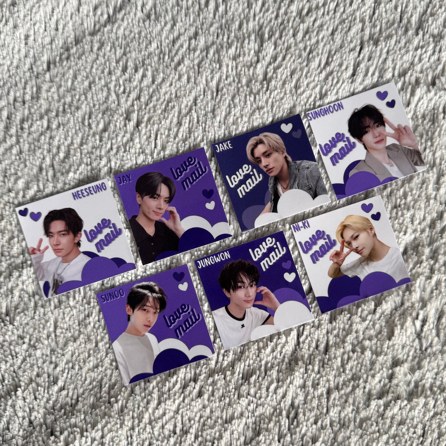 Enhypen Love Mail Stickers - Glossy (10 pack)