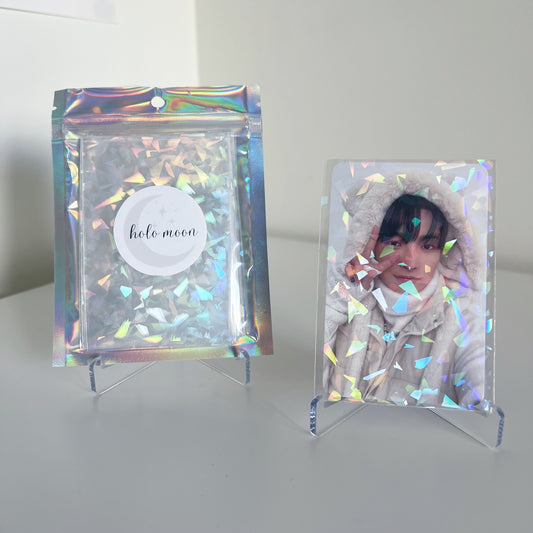 Holographic Diamond Shard Photocard Sleeves (25 pack)