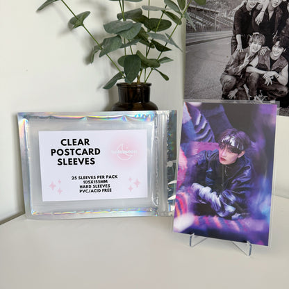 Fundas transparentes para postales (paquete de 25)