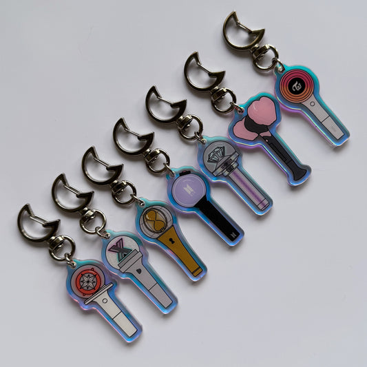 Holographic Lightstick Keychain