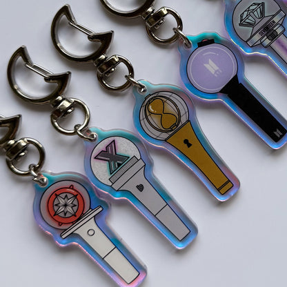 Holographic Lightstick Keychain