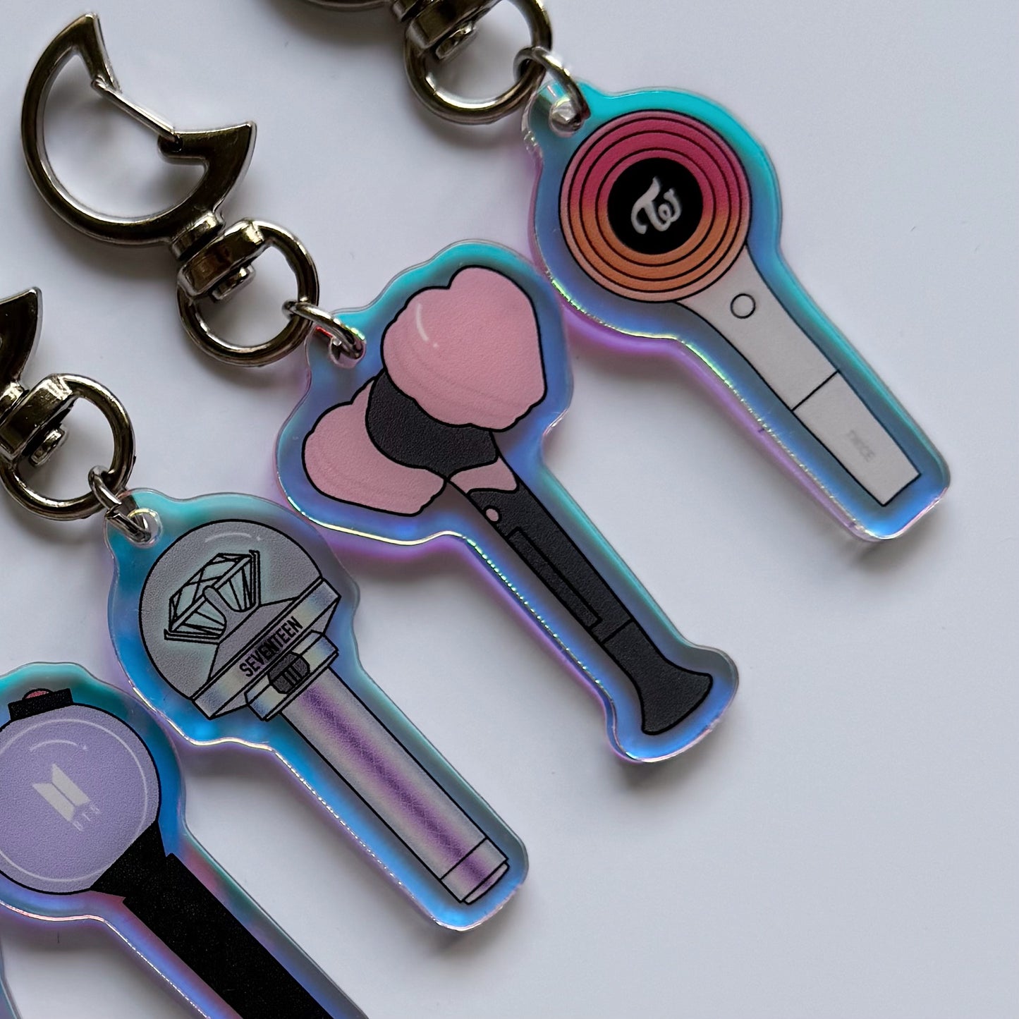 Holographic Lightstick Keychain