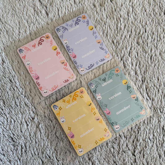SKZOO Album Version Member Binder Fillers (10 Pack)