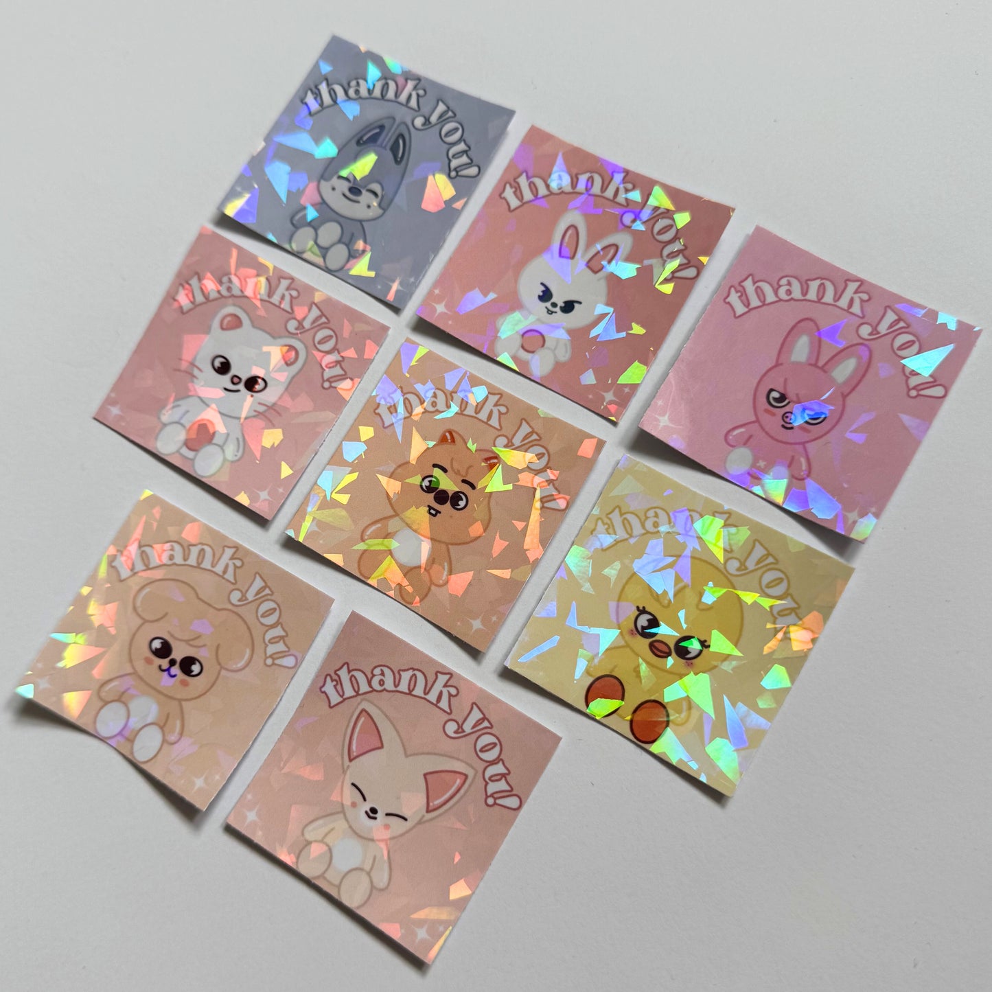 SKZOO Holographic Thank You Mailing Stickers (10 Pack)