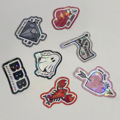Xdinary Heroes Beautiful Mind Mini Sticker Set Holographic