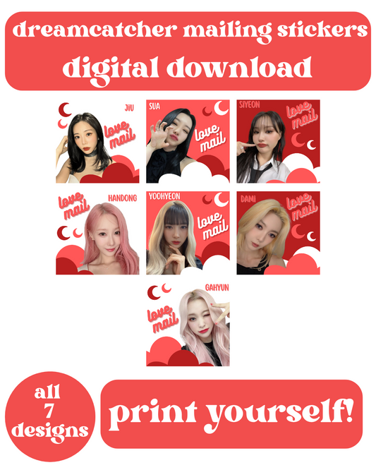 Dreamcatcher Love Mail Stickers Digital Download