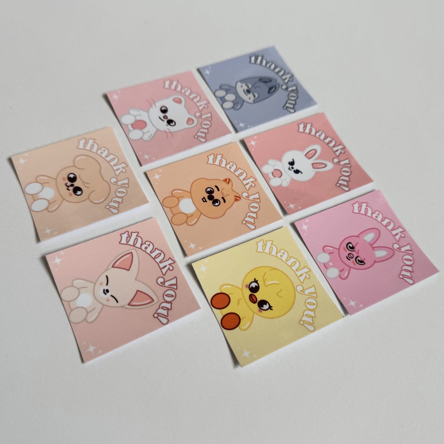 SKZOO Glossy Thank You Mailing Stickers (10 Pack)