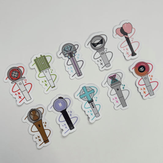 Lightstick Stickers Glossy