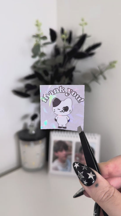 Twinzy Holographic Thank You Mailing Stickers (10 Pack)