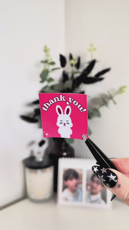 Miniteen Glossy Thank You Mailing Stickers (15 Pack)