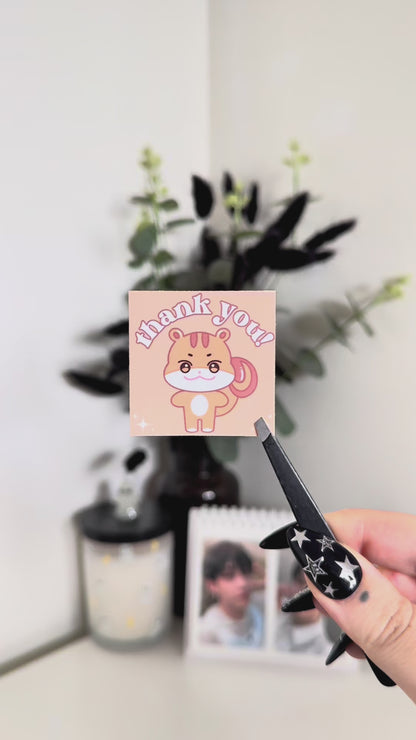 Aniteez Glossy Thank You Mailing Stickers (10 Pack)