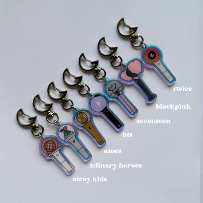 Holographic Lightstick Keychain